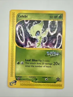 Celebi 2002 Pokemon Card League E-Reader Black Star Promo # 50 - Image 2