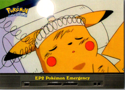 NM! Pokemon Topps EP2 Pokemon Emergency TV Animation Blue Logo NON HOLO - Image 1