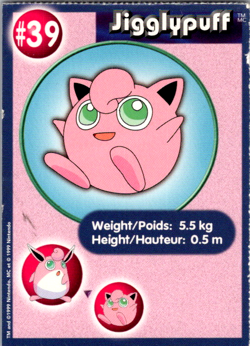 Jigglypuff #39 PokeTrivia Mewtwo Strikes Back Movie Scene Pokemon Card - Image 1