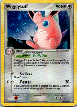 Wigglytuff - 13/100 - Pokemon Crystal Guardians Holo Card - Image 1