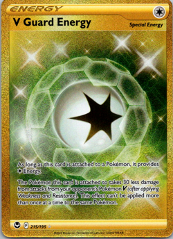 V Guard Energy - 215/195 - Pokemon Silver Tempest Secret Rare Card NM - Image 1