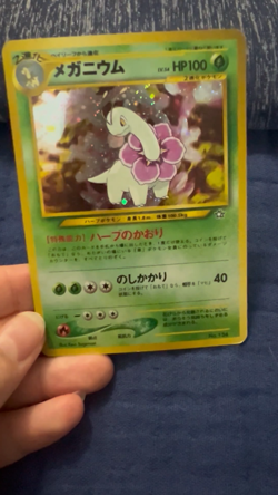 Meganium Holo Japanese Neo Premium File 1 Promo Pokemon - Image 2