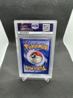 1999 Pokemon Game Base Set 1st Edition Machamp Holo #8 PSA 7 NM - Image 2