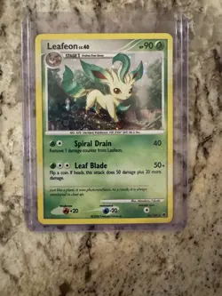 Leafeon 24/100 Majestic Dawn Cosmos Holo Rare NM/LP Vintage 2008 Pokemon TCG - Image 1