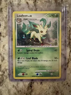 Leafeon 24/100 Majestic Dawn Cosmos Holo Rare NM/LP Vintage 2008 Pokemon TCG - Image 3