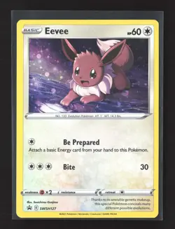 Pokemon SWSH: Sword & Shield Promo Cards #SWSH127 Holo Promo Eevee - Image 1