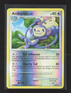 Pokemon Mysterious Treasures #3/123 Reverse Holo Rare Ambipom - Image 1