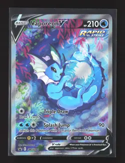 Pokemon SWSH: Sword & Shield Promo Cards #SWSH181 Holo Promo Vaporeon V - Image 1