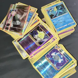 Pokemon TCG Card Lot Vaporeon Drowzee Poliwrath Brock's Grit Holo Trainer - Image 5