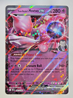 Pokemon TCG Team Rockets Mewtwo EX Double Rare Card 081/182 Destined Rivals - Image 1