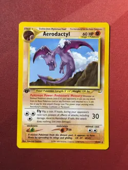 AERODACTYL 15/64 Neo Revelation 1st EDITION rare Pokemon TCG card NM+ CLEAN! - Image 1