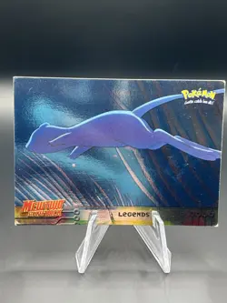 Pokemon Topps Movie Mewtwo Strikes Back Legends Holo Foil Card #01 (Crease) - Image 1