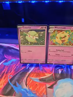 2025 Cottonee MEP018, Whimsicott MEP019 Phantasmal Flames Black Star Promos holo - Image 1