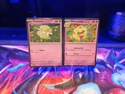 2025 Cottonee MEP018, Whimsicott MEP019 Phantasmal Flames Black Star Promos holo - Image 3
