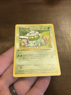 Pokemon TCG Bulbasaur 044/102 Base Set Shadowless 1st Edition 1999 Vintage WOTC - Image 4