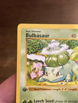 Pokemon TCG Bulbasaur 044/102 Base Set Shadowless 1st Edition 1999 Vintage WOTC - Image 5