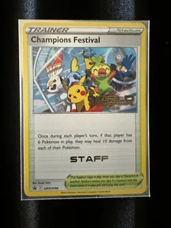 Champions Festival STAFF 2022 World Championships - SWSH296 - Pokemon TCG Promo - Image 1