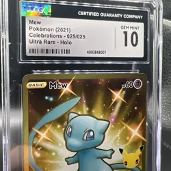 Mew (Secret) 025/025 Celebrations Holo Pokemon TCG Gem mint 10!! - Image 3