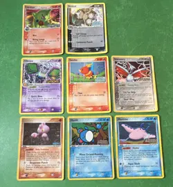Pokemon TCG 8 Card Lot EX Delta Species Crystal Guardians Mixed Stamped - Image 1