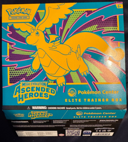 Pokemon TCG: Ascended Heroes Pokemon Center Exclusive ETB Box Cover - Damaged - Image 1