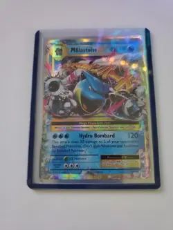 Pokemon TCG M Blastoise EX 22/108 Evolutions Mega Holo Ultra Rare 220 HP - Image 1