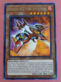 Yu-Gi-Oh! - AMDE - #AMDE-EN005 - Rescue-ACE Fire Attacker - LP 🌹DeityAphrodite - Image 1