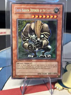 Yugioh ! Green Baboon, Defender of the Forest RP02-EN099 Limited Edition NM - Image 1