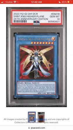 2023 Yugioh 25th Anniversary DCR Shinato, King Of A Higher Plane PSA 10 - Image 1