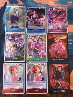 One Piece TCG- EB03 Heroines SR Lot of 5 + Extras - Image 1