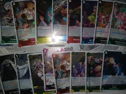 One Piece Card TCG LOT OF 200 ALL HOLOS RARES GOLD FOIL EVENT - Image 2