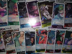 One Piece Card TCG LOT OF 200 ALL HOLOS RARES GOLD FOIL EVENT - Image 3