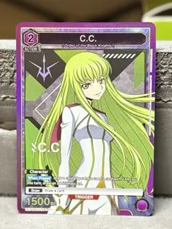 Union Arena Code Geass C.C. UE04BT/CGH-1-007 Super Rare English Edition - Image 1