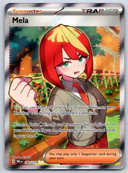 Mela - Full Art Prismatic Evolutions 140/131 Ultra Rare Pokemon Card NM - Image 1