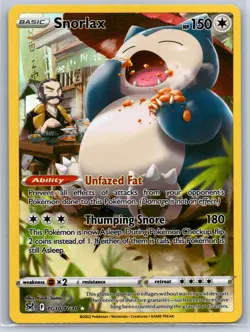 Snorlax - Lost Origin Trainer Gallery TG10/TG30 Holo Pokemon Card NM - Image 1