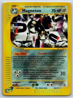 Magneton - Reverse Holo - Aquapolis 022/147 Pokemon Card NM - Image 1
