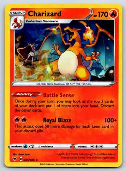 Charizard - Cracked Ice - Vivid Voltage Deck Exclusive 025/185 Pokemon Card NM - Image 1