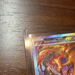 Pokemon Team Rocket's Moltres EX Holo Card 229/182 SIR - Image 3