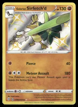 Galarian Sirfetch'd 2021 Shiny Vault Holo Pokemon Card SV064/SV122 (NM) - Image 1