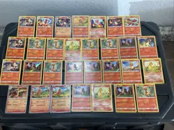 (30) CHARMANDER CHARIZARD CARDS LOT VTG HOLO Pokemon 1999 Swirl - Image 1