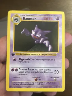 Pokemon TCG Haunter Base Set 1st Edition Shadowless Card 29/102 Vintage Wotc - Image 1