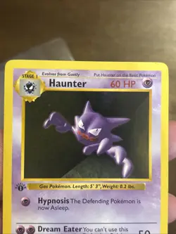 Pokemon TCG Haunter Base Set 1st Edition Shadowless Card 29/102 Vintage Wotc - Image 2