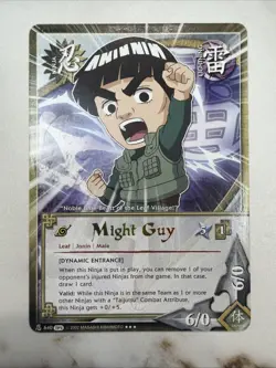 Might Guy FOIL Rare Card – Naruto CCG – Near Mint or Better - Image 2