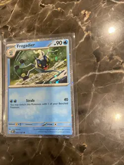 Pokemon Obsidian Flames Cosmos Holo Cards Froakie And Frogadier - Image 3