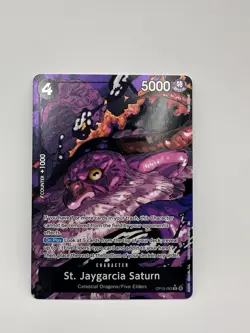 St. Jaygarcia Saturn Alt Art OP13-083 One Piece Card Game English NM+ - Image 1