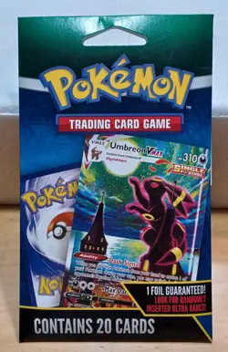 Pokemon TCG Umbreon VMAX 20 Card Pack – Walmart Exclusive Mystery Repack–Sealed - Image 1