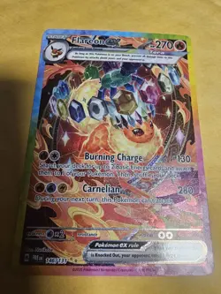 Pokemon TCG Flareon EX SAR 146/131 Prismatic Evolutions Card NM Condition - Image 1