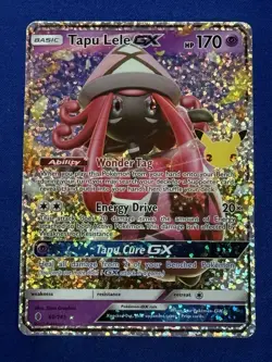 HOLO Tapu Lele 60/145 NM / M Pokemon 25th Celebrations Secret Rare Classic Card - Image 1