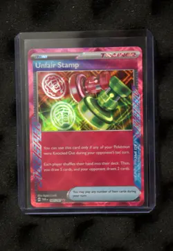Unfair Stamp Holo 165/167 NM/M Twilight Masquerade Pokemon Card - Fast Shipping - Image 1