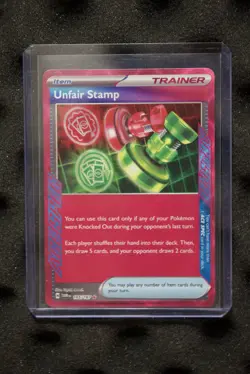 Unfair Stamp Holo 165/167 NM/M Twilight Masquerade Pokemon Card - Fast Shipping - Image 2