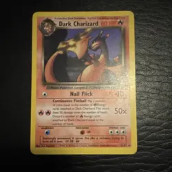 Nintendo Pokemon Dark Charizard Team Rocket 21/82 Rare 80 HP English 2000 Card - Image 1
